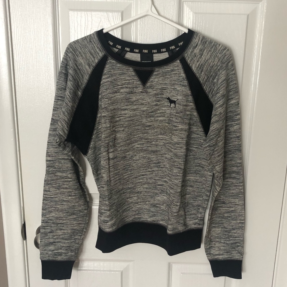 PINK Victoria’s Secret Black and Grey Sweater